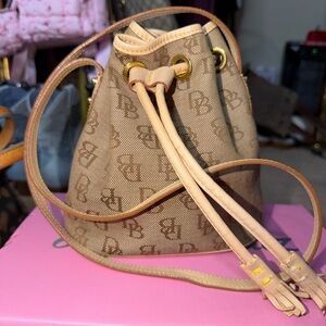 Dooney & Bourke Vintage Mini Drawstring Bucket Bag Made in USA